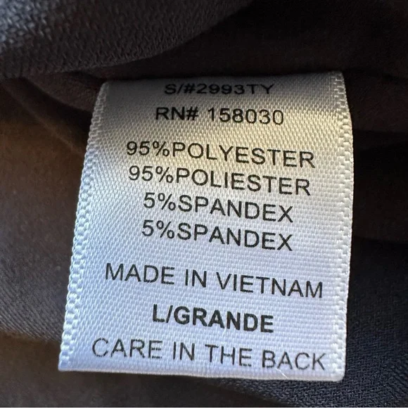 Love Tree Slinky Spaghetti Strap Black Camisole, Large - Picture 7 of 9